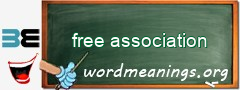 WordMeaning blackboard for free association